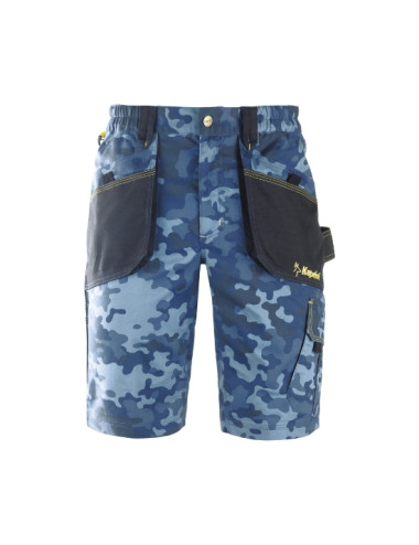 PANTALONI CORTI SLICK COLORE CAMOUFLAGE BLU KAPRIOL