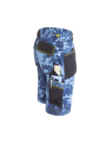 PANTALONI CORTI SLICK COLORE CAMOUFLAGE BLU KAPRIOL