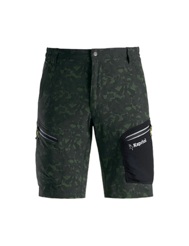 PANTALONI CORTI TECH COLORE CAMO VERDE KAPRIOL