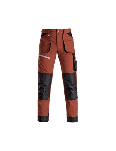 PANTALONI DA LAVORO DYNAMIC COLORE RUGGINE/NERO KAPRIOL