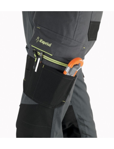 PANTALONI PIASTRELLISTA DYNAMIC COLORE GRIGIO/NERO KAPRIOL