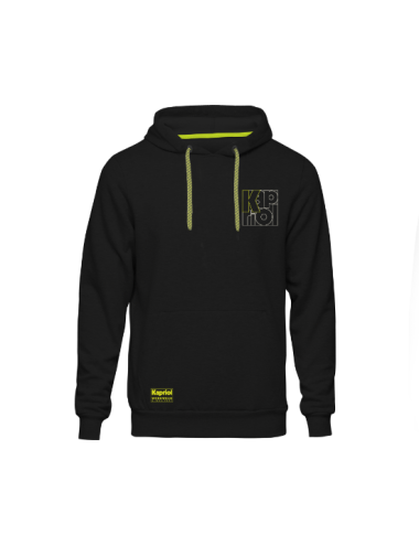 FELPA CON CAPPUCCIO ENJOY HOODIE NERA KAPRIOL
