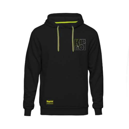FELPA CON CAPPUCCIO ENJOY HOODIE NERA KAPRIOL