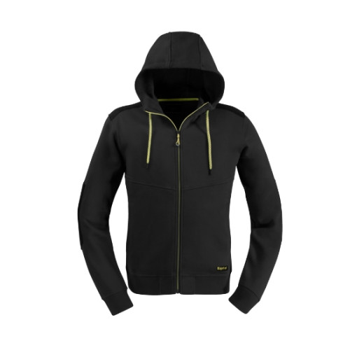FELPA CON CAPPUCCIO DA LAVORO SLICK NERO KAPRIOL