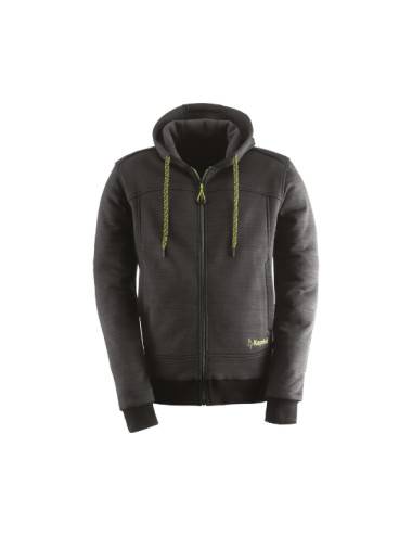 FELPA CON CAPPUCCIO SLICK NERA KAPRIOL