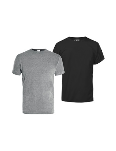 SET 2 MAGLIETTE UOMO GRIGIA E NERA KAPRIOL