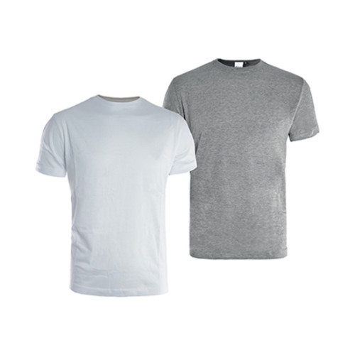 T-shirt da lavoro uomo cotone Jersey set 2 pezzi
