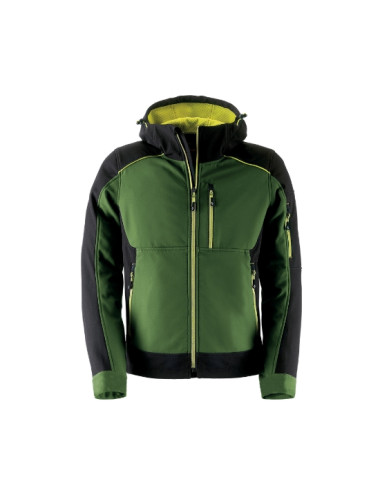 GIACCA SOFTSHELL DYNAMIC VERDE/NERO KAPRIOL