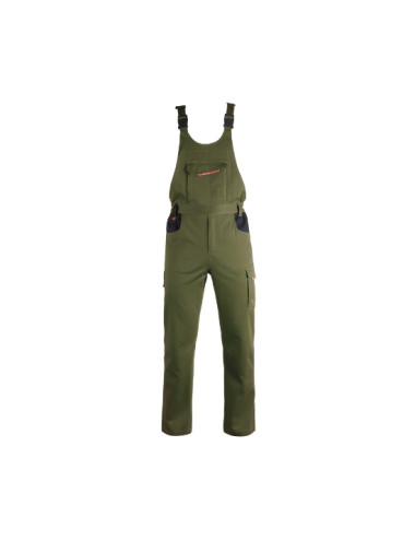 Lmoikesz Salopette Da Lavoro Vintage Uomo - Verde Militare, Con Bretelle Larghe, Comoda E Resistente, Taglie Fino A 5XL