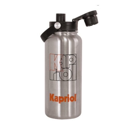 Borraccia termica Kapriol 1 litro nera o argento