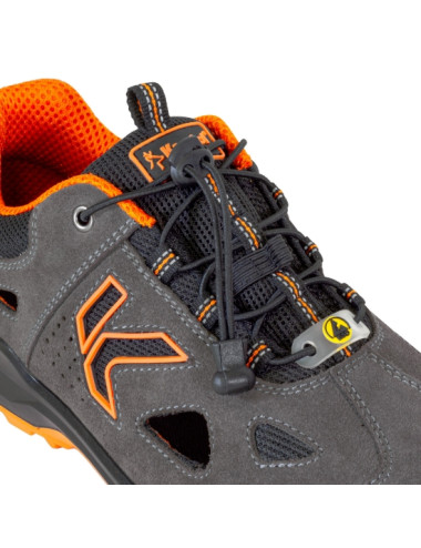 SANDALO ANTINFORTUNISTICA KAPRIOL PLAT S1P ESD NERO/ARANCIO