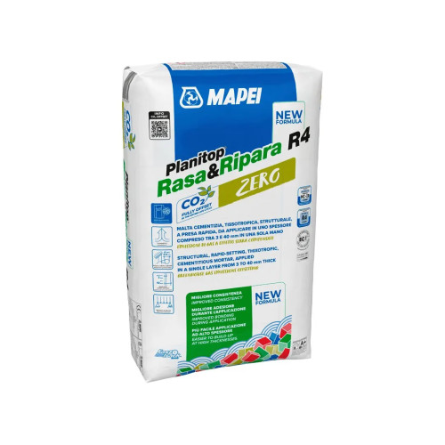 MAPEI PLANITOP RASA & RIPARA R4 ZERO MALTA CEMENTIZIA TISSOTROPICA FIBRORINFORZATA MAPEI PLANITOP RASA & RIPARA R4 ZERO MALTA CEMENTIZIA TISSOTROPICA FIBRORINFORZATA