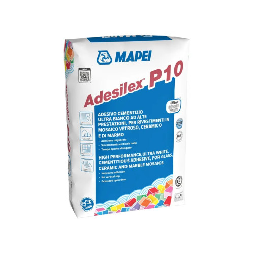 Adesilex P10 Mapei – Adesivo bianco per mosaico vetroso e ceramico