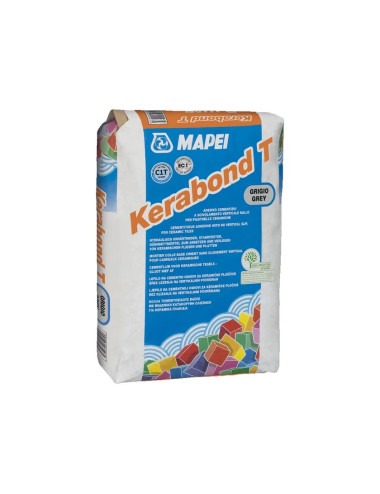 KERABOND T MAPEI ADESIVO CEMENTIZIO A SCIVOLAMENTO VERTICALE NULLO