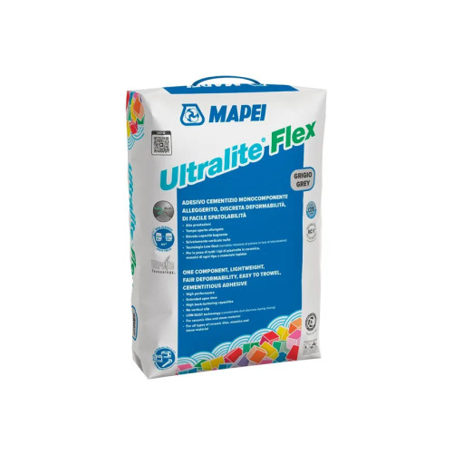 Ultralite Flex: Adesivo Cementizio Alleggerito Low Dust per Gres e Grande Formato