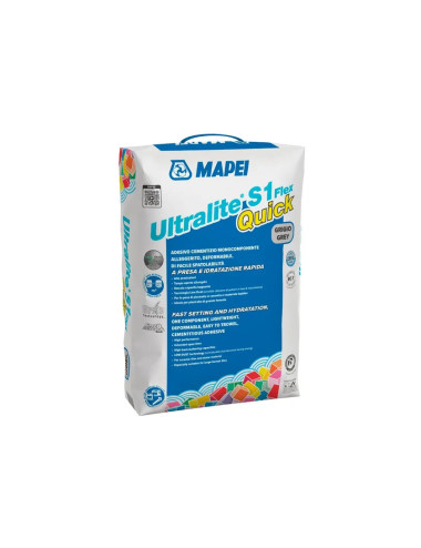 ULTRALITE S1 FLEX QUICK MAPEI ADESIVO CEMENTIZIO MONOCOMPONENTE ALLEGGERITO