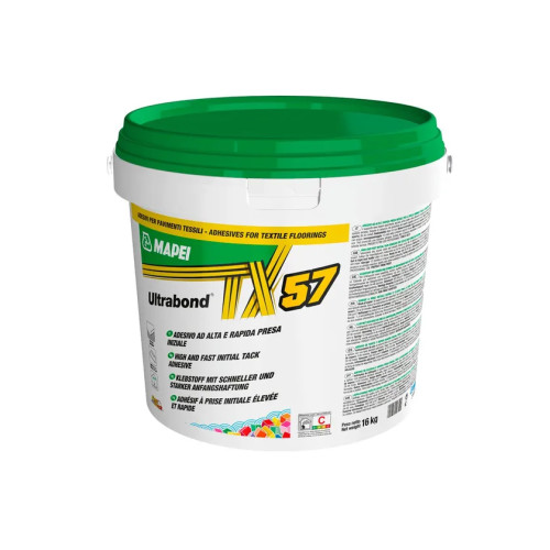 Ultrabond TX57: Adesivo a Presa Rapida per Moquette, Agugliato e Linoleum | EN 12529