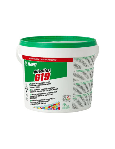 ADESILEX G19 MAPEI ADESIVO EPOSSIPOLIURETANICO BICOMPONENTE PER PAVIMENTAZIONI RESILIENTI E TESSILI