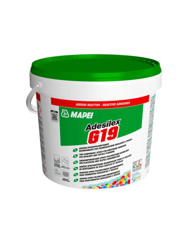 ADESILEX G19 MAPEI ADESIVO EPOSSIPOLIURETANICO BICOMPONENTE PER PAVIMENTAZIONI RESILIENTI E TESSILI