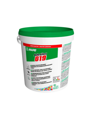 ADESILEX G19 MAPEI ADESIVO EPOSSIPOLIURETANICO BICOMPONENTE PER PAVIMENTAZIONI RESILIENTI E TESSILI