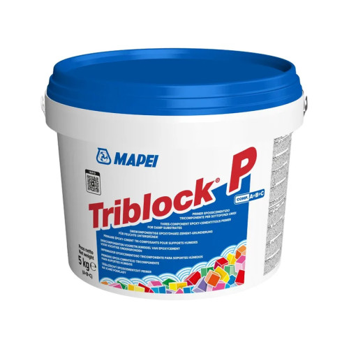 Triblock P: Primer Epossicementizio Tricomponente per Sottofondi Umidi | Barriera Umidità per Parquet e PVC