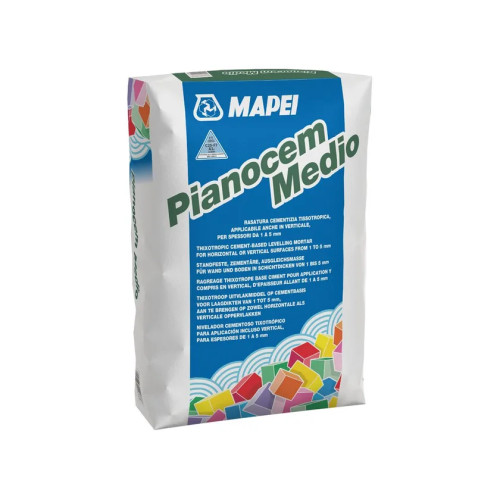 Pianocem Medio: Rasatura Cementizia Tissotropica per Pareti e Pavimenti | Spessori 1-5 mm