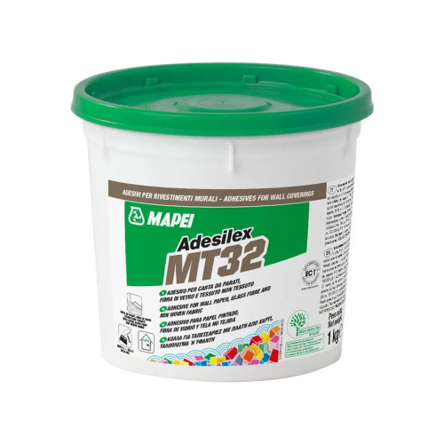 Adesilex MT32: Adesivo per Rivestimenti Murali, Carta da Parati e Fibra di Vetro | Presa Forte EC1 Plus