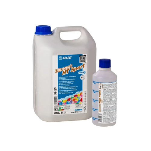 Ultracoat HT Sport: Vernice Poliuretanica 2K all’Acqua per Pavimenti Sportivi in Legno EN 14904 – 5,5 L