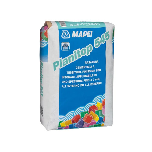 Planitop 545 Mapei – Rasatura finissima bianca per intonaci interni ed esterni
