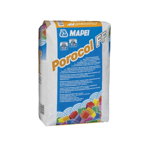 Porocol FF Mapei – Malta fine bianca per blocchi in calcestruzzo cellulare