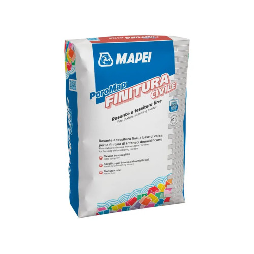 PoroMap Finitura Civile | Rasatura a Calce per Intonaci Deumidificanti