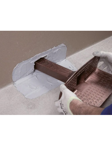 DRAIN FRONT MAPEI BOCCHETTONE ANGOLARE IN TPE PER TERRAZZE E BALCONI