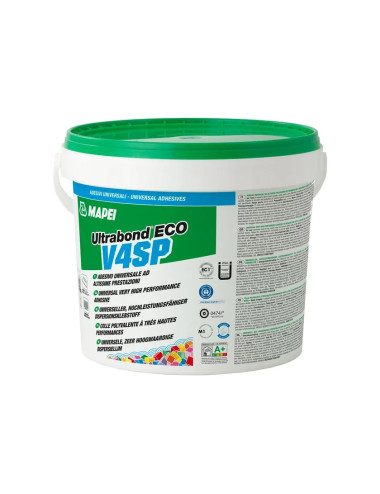 ULTRABOND ECO V4SP MAPEI ADESIVO UNIVERSALE AD ALTISSIME PRESTAZIONI PER PAVIMENTAZIONI RESILIENTI