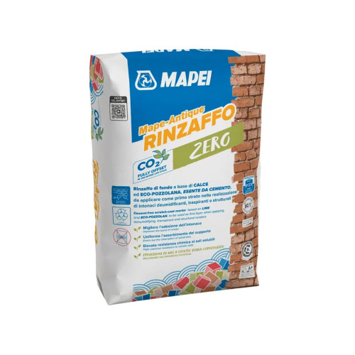 Mape-Antique Rinzaffo Mapei 20 kg | Malta da Rinzaffo Deumidificante Traspirante