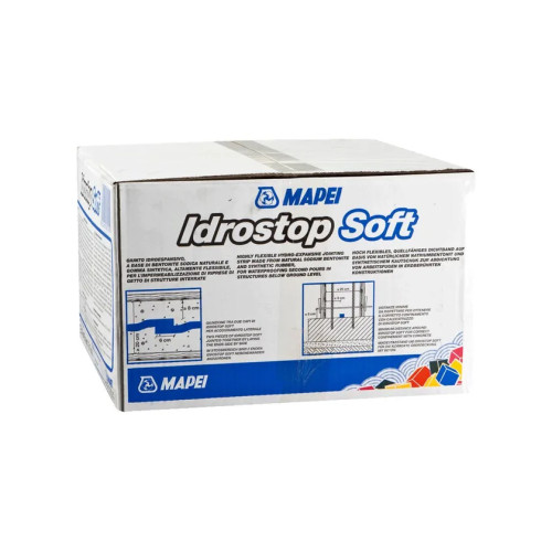 Idrostop Soft Mapei | Giunto Bentonitico Idroespansivo per Riprese di Getto