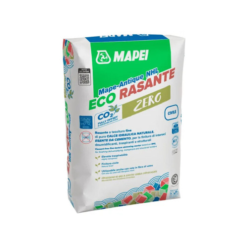 Mape-Antique NHL Eco Rasante Civile Mapei 25 kg | Rasatura a Base di Pura Calce