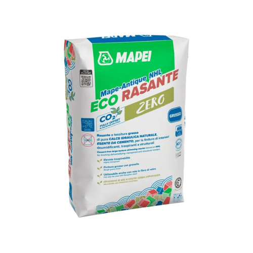 Mape-Antique NHL Eco Rasante Grosso Mapei 25 kg | Rasatura a Grana Grossa in Pura Calce