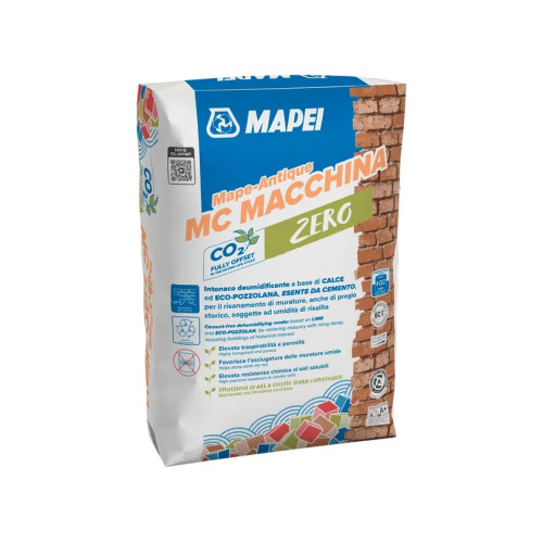 Mape-Antique MC Macchina Mapei 25 kg | Intonaco Deumidificante Macroporoso a Macchina