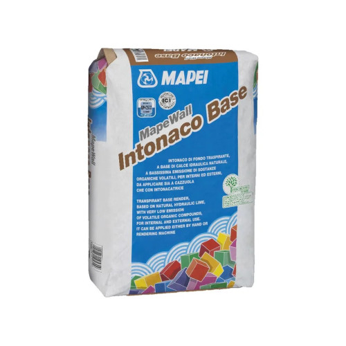 MapeWall Intonaco Base – Intonaco traspirante a base calce per interni ed esterni