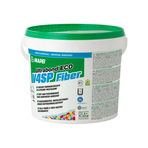 Ultrabond Eco V4 SP Fiber MAPEI | Adesivo Fibrorinforzato per Gomma e PVC