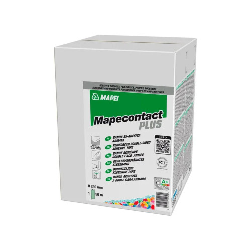 Mapecontact Plus MAPEI | Banda Biadesiva Armata per Profili e Gradini