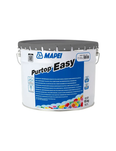 PURTOP EASY MAPEI MEMBRANA IMPERMEABILIZZANTE POLIURETANICA ELASTICA PER COPERTURE, TERRAZZI E BALCONI