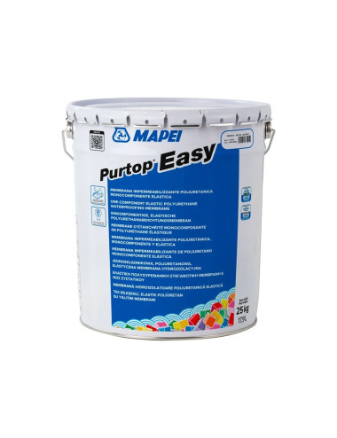 PURTOP EASY MAPEI MEMBRANA IMPERMEABILIZZANTE POLIURETANICA ELASTICA PER COPERTURE, TERRAZZI E BALCONI