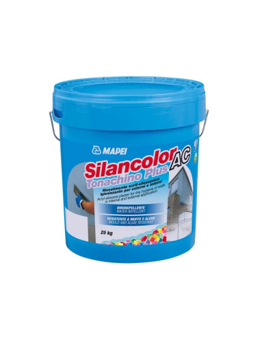 SILANCOLOR AC TONACHINO PLUS MAPEI RIVESTIMENTO ACRIL-SILOSSANICO IGIENIZZANTE PER ESTERNI E INTERNI