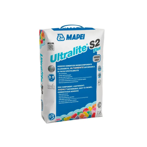 Ultralite S2 Flex – Adesivo cementizio flessibile per grandi formati