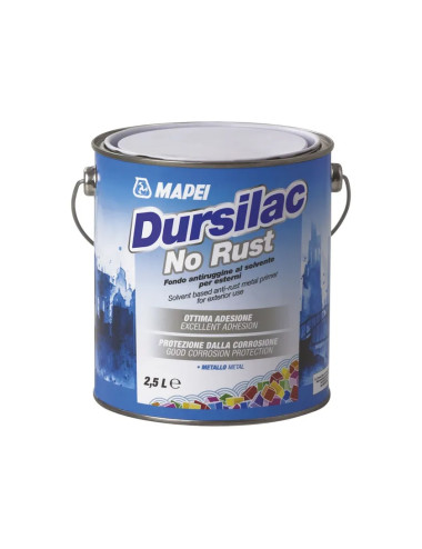 DURSILAC NO RUST MAPEI FONDO ATIRUGGINE A SOLVENTE
