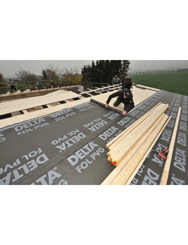 Telo sottotetto traspirante e impermeabile per tetti inclinati