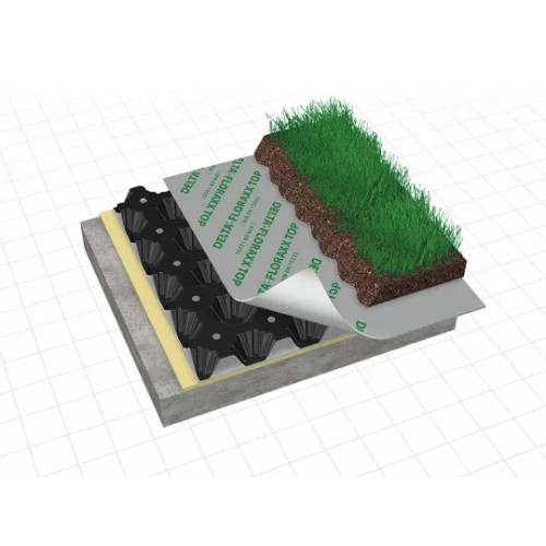 DELTA®-FLORAXX TOP – Membrana per giardini pensili