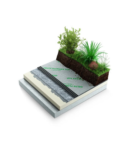 DELTA®-FLORAXX TOP – Membrana per giardini pensili