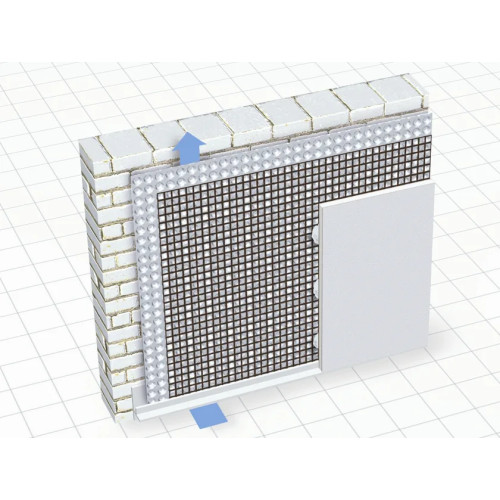 DELTA®-PT – Membrana alveolare portaintonaco per murature umide